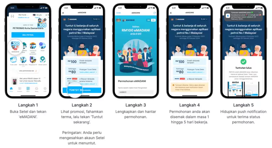 cara tebus rm emadani setel