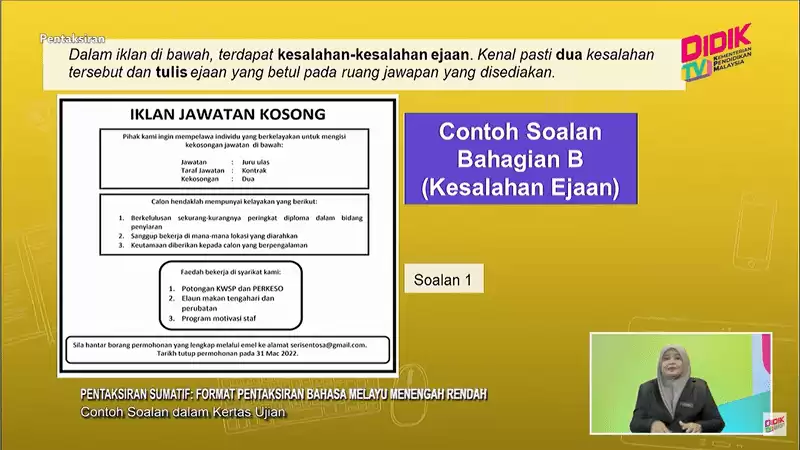 contoh soalan uasa bahasa melayu menengah rendah
