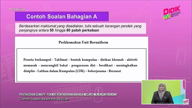 contoh soalan uasa bahasa melayu menengah rendah